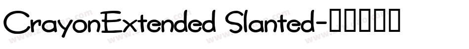 CrayonExtended Slanted字体转换
